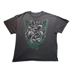 Delta Pro Weight Skull Top Hat Dice Wings Money Graphic T Shirt Mens 3XL